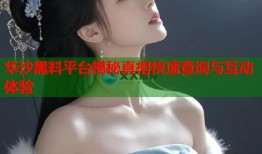 华沙黑料平台揭秘真相快速查询与互动体验