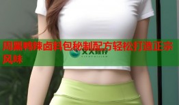 周黑鸭辣卤料包秘制配方轻松打造正宗风味