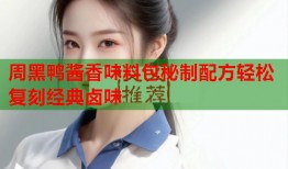 周黑鸭酱香味料包秘制配方轻松复刻经典卤味