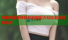 周黑鸭酱香味料包秘制配方轻松复刻经典卤味